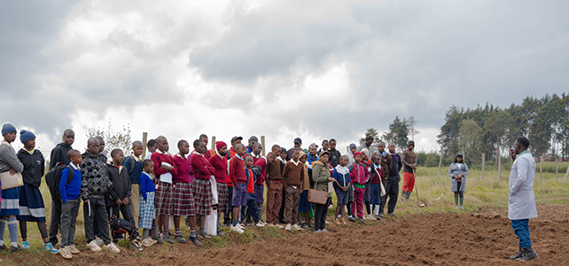 children/youths in field